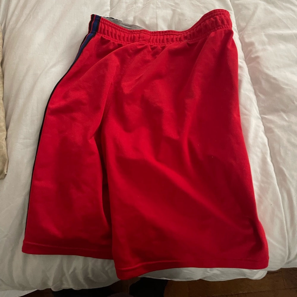 Red champion shorts
